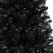 6ft. Pre-Lit Black Artificial Christmas Tree, Clear LED Lights
